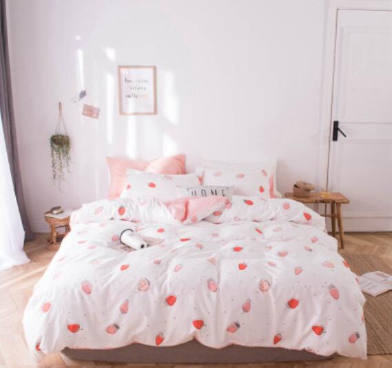3D Strawberry 15173 Bed Pillowcases Quilt