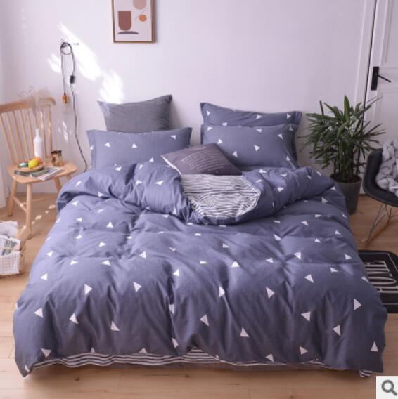 3D Dark Gray Triangle 40001 Bed Pillowcases Quilt