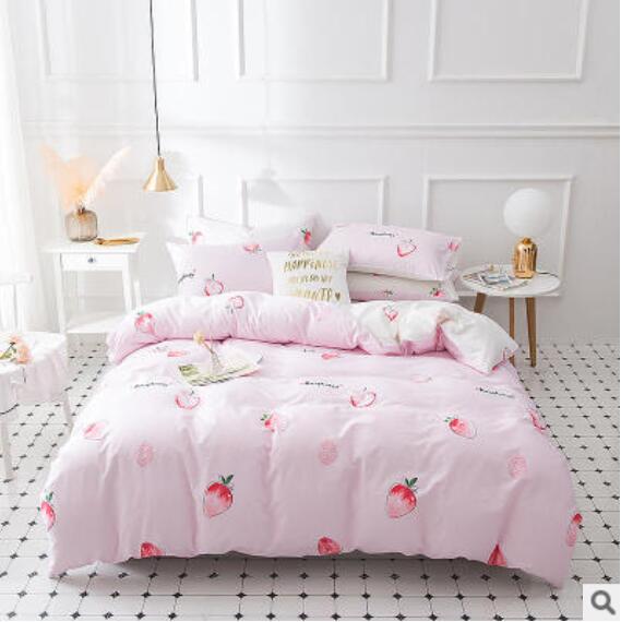 3D Strawberry 17088 Bed Pillowcases Quilt