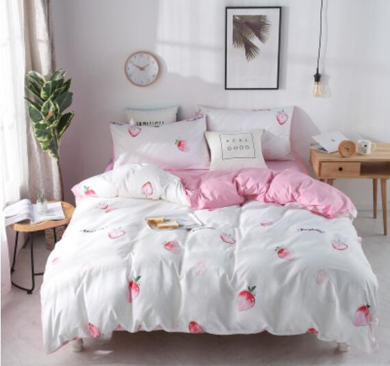 3D Strawberry 30263 Bed Pillowcases Quilt