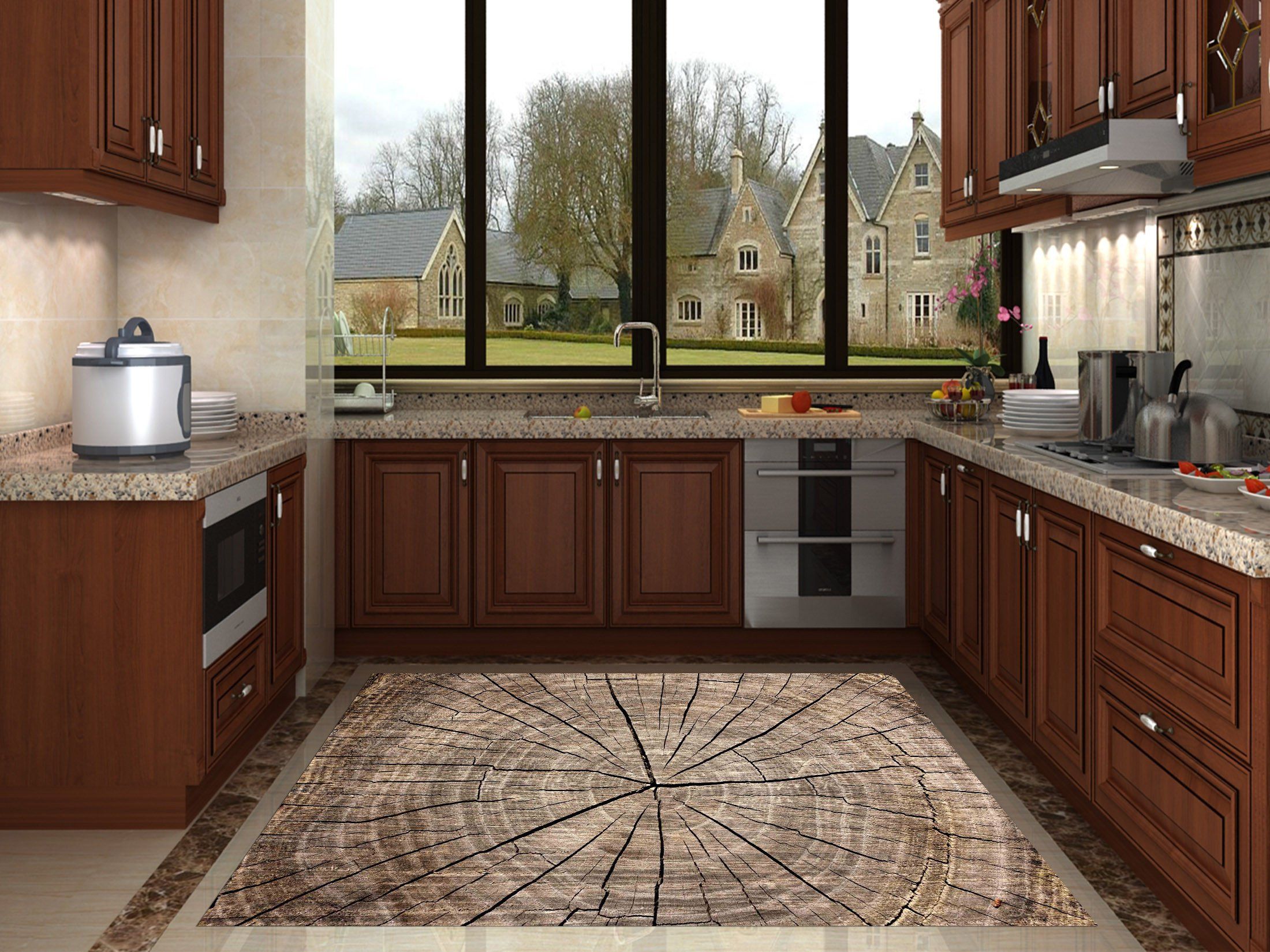 3D Cracking Wood 676 Kitchen Mat Floor Mural Wallpaper AJ Wallpaper 