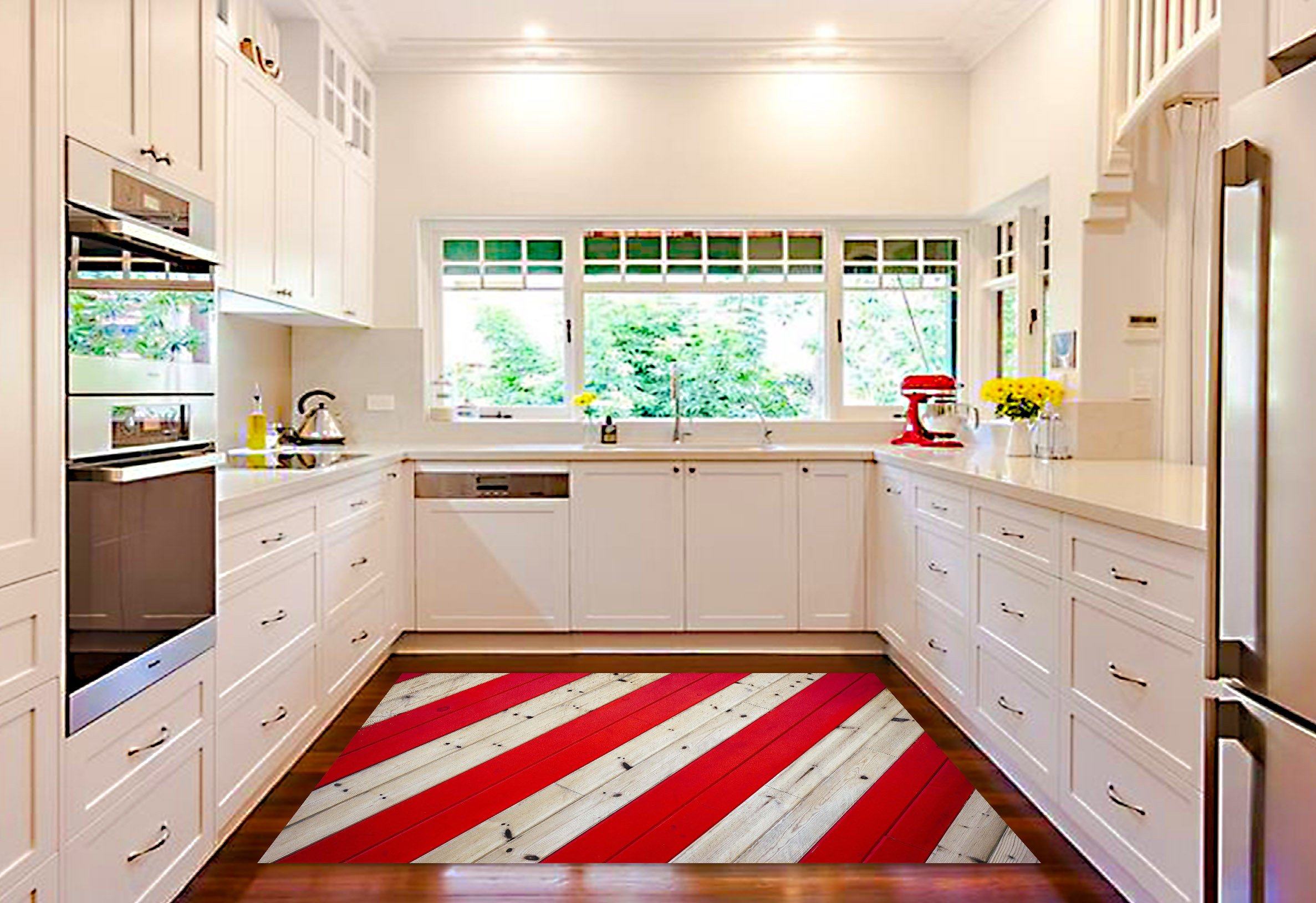 3D Color Wood Boards 556 Kitchen Mat Floor Mural Wallpaper AJ Wallpaper 