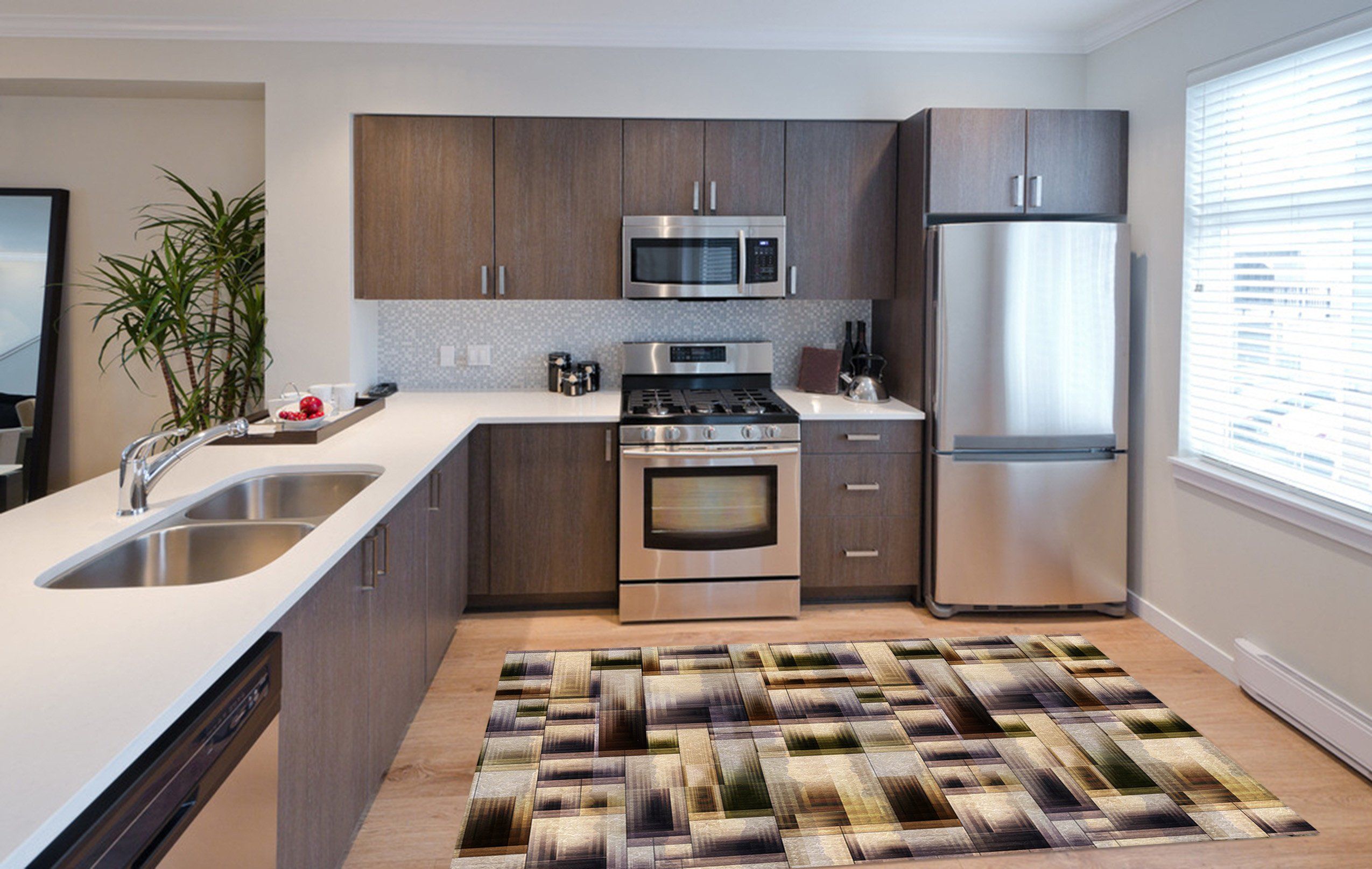 3D Irregular Graphics Kitchen Mat Floor Mural Wallpaper AJ Wallpaper 