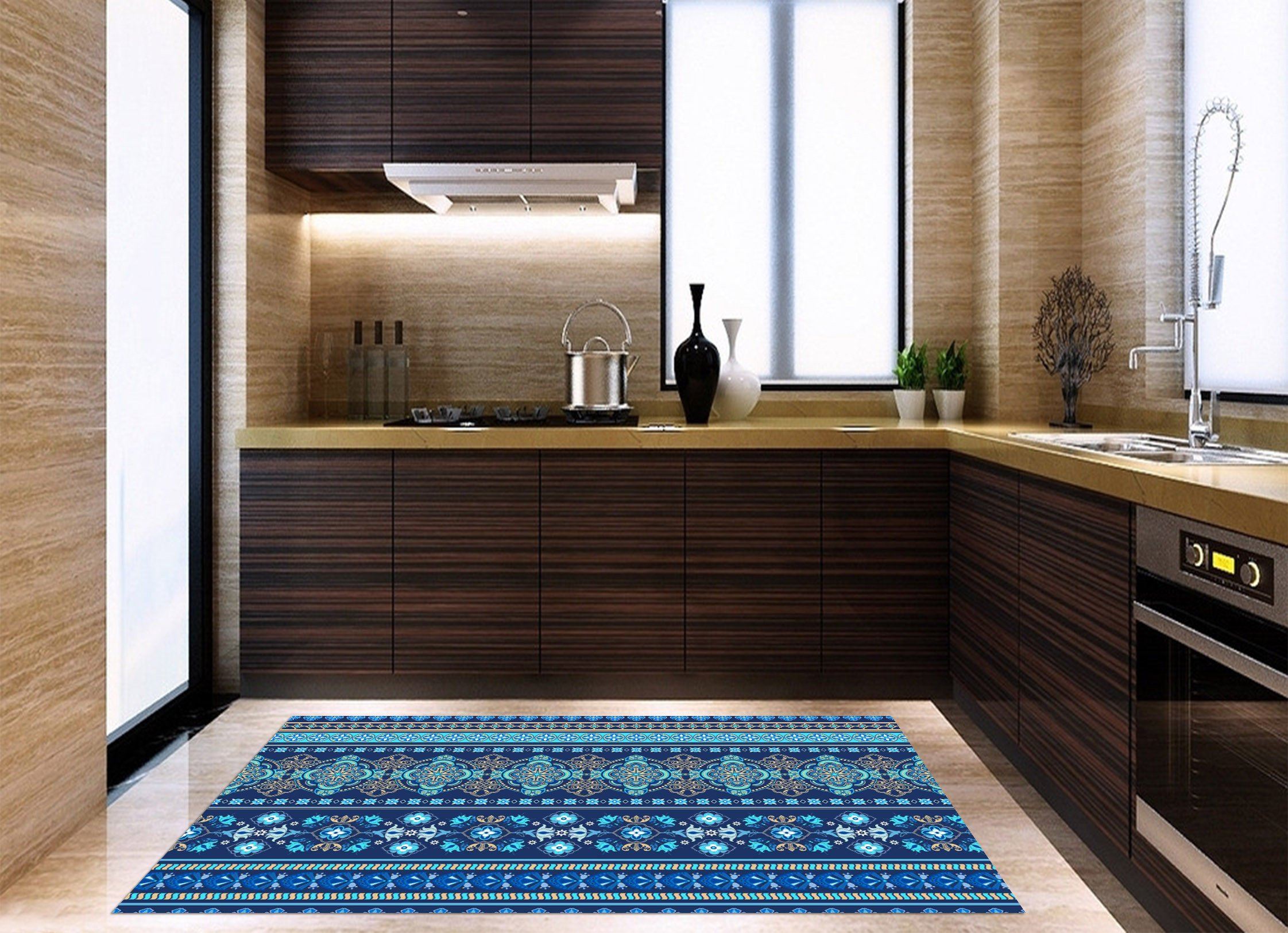 3D Pretty Vintage Pattern 694 Kitchen Mat Floor Mural Wallpaper AJ Wallpaper 