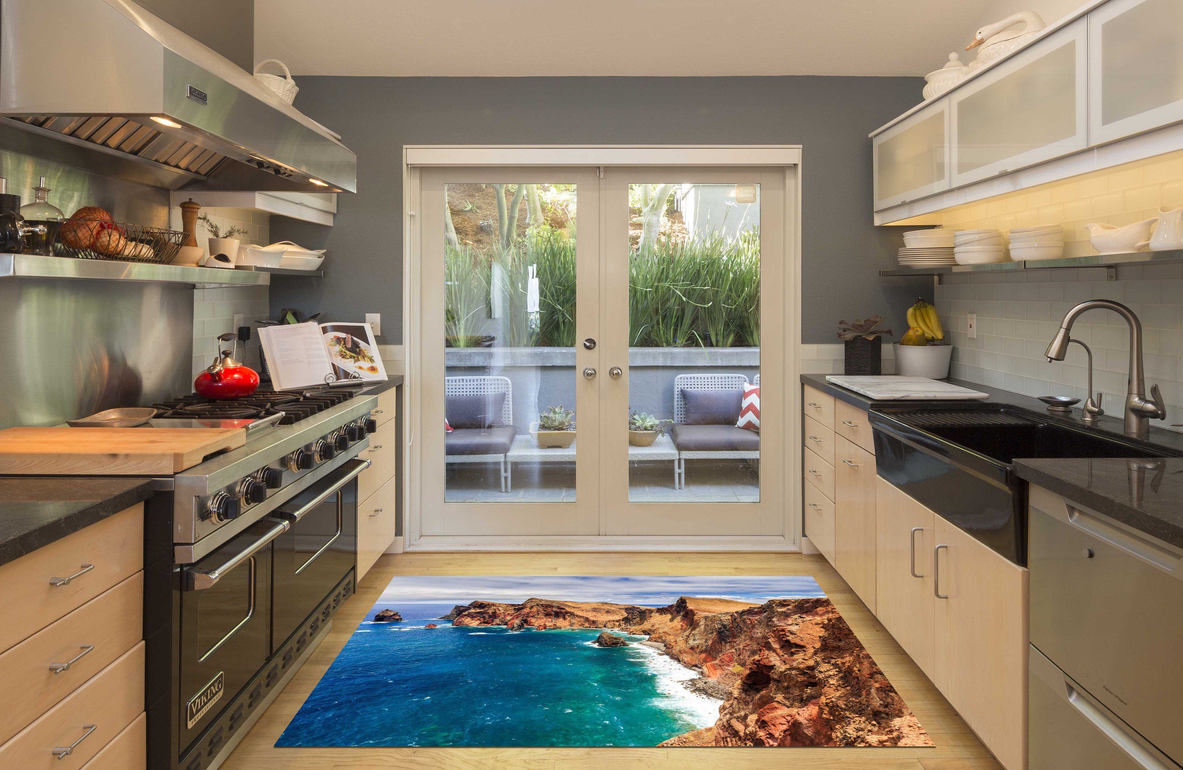 3D Coast Scenery 105 Kitchen Mat Floor Mural Wallpaper AJ Wallpaper 