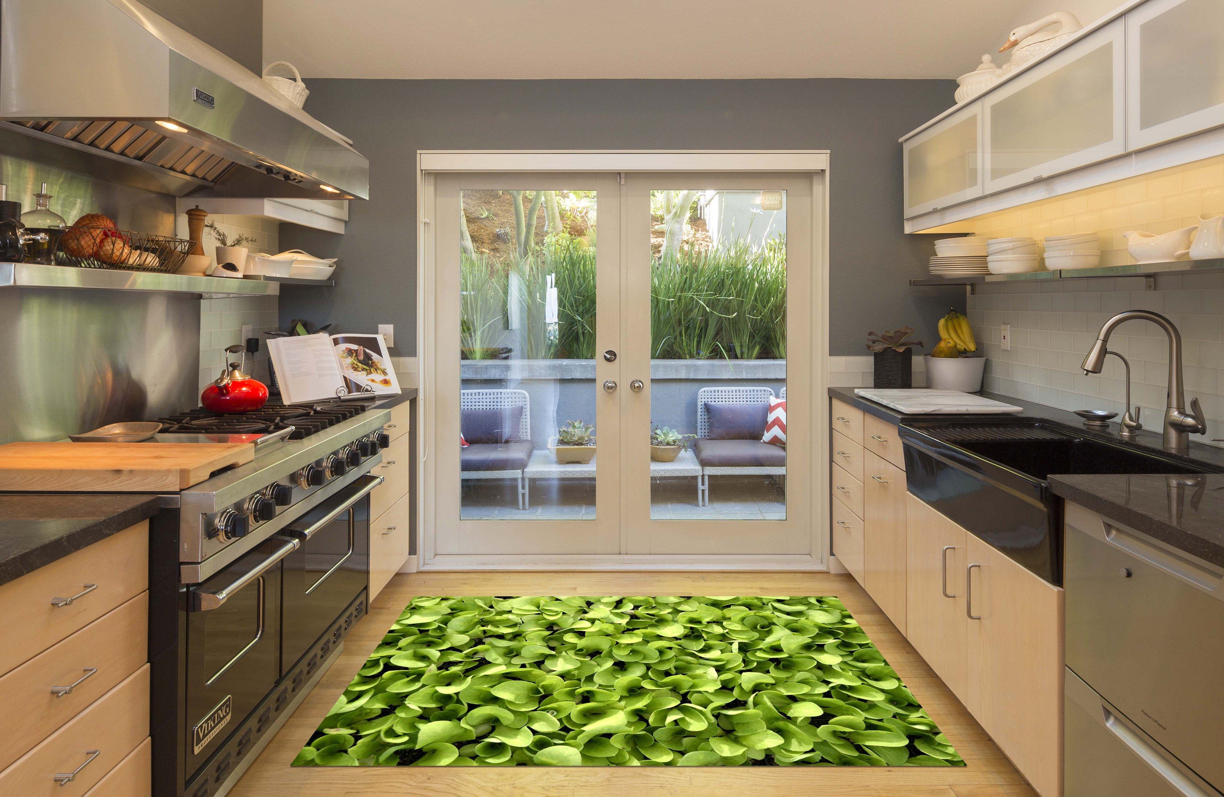 3D Pretty Green Weeds 546 Kitchen Mat Floor Mural Wallpaper AJ Wallpaper 