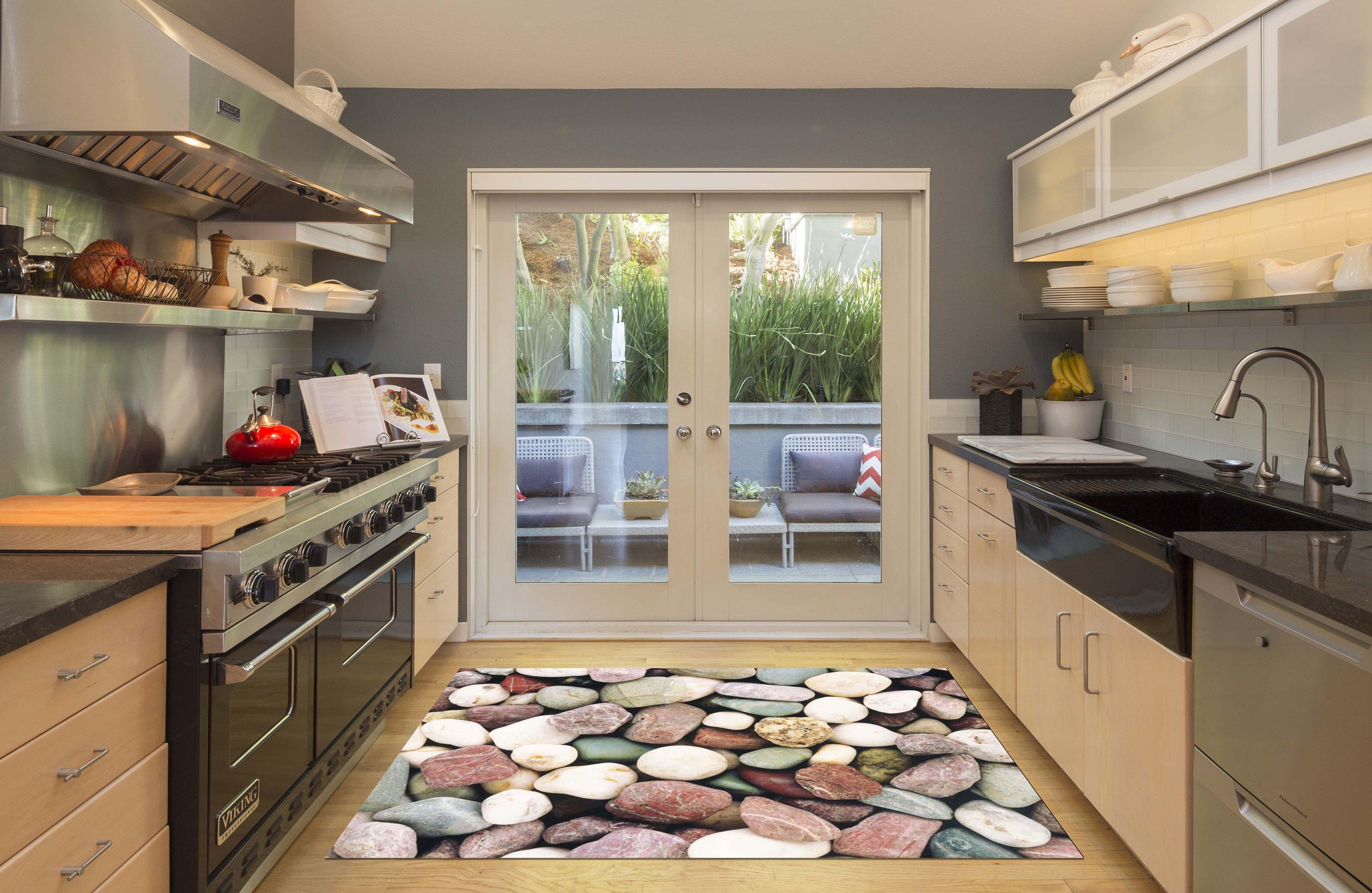 3D Ordinary Stones 035 Kitchen Mat Floor Mural Wallpaper AJ Wallpaper 