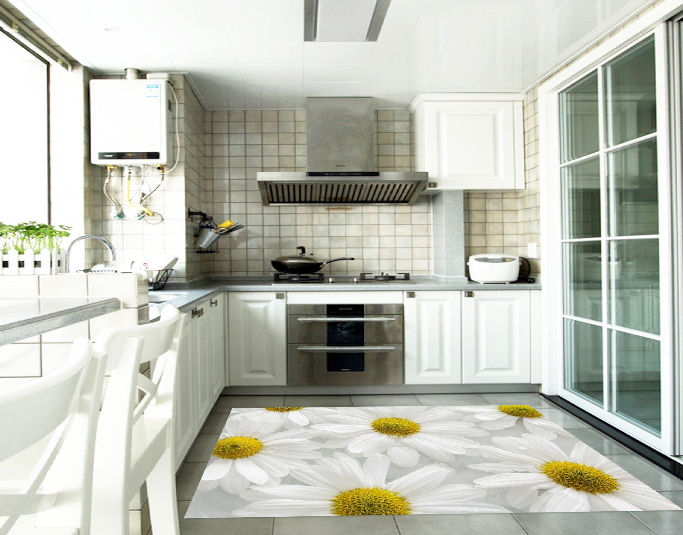 3D Chrysanthemums 526 Kitchen Mat Floor Mural Wallpaper AJ Wallpaper 