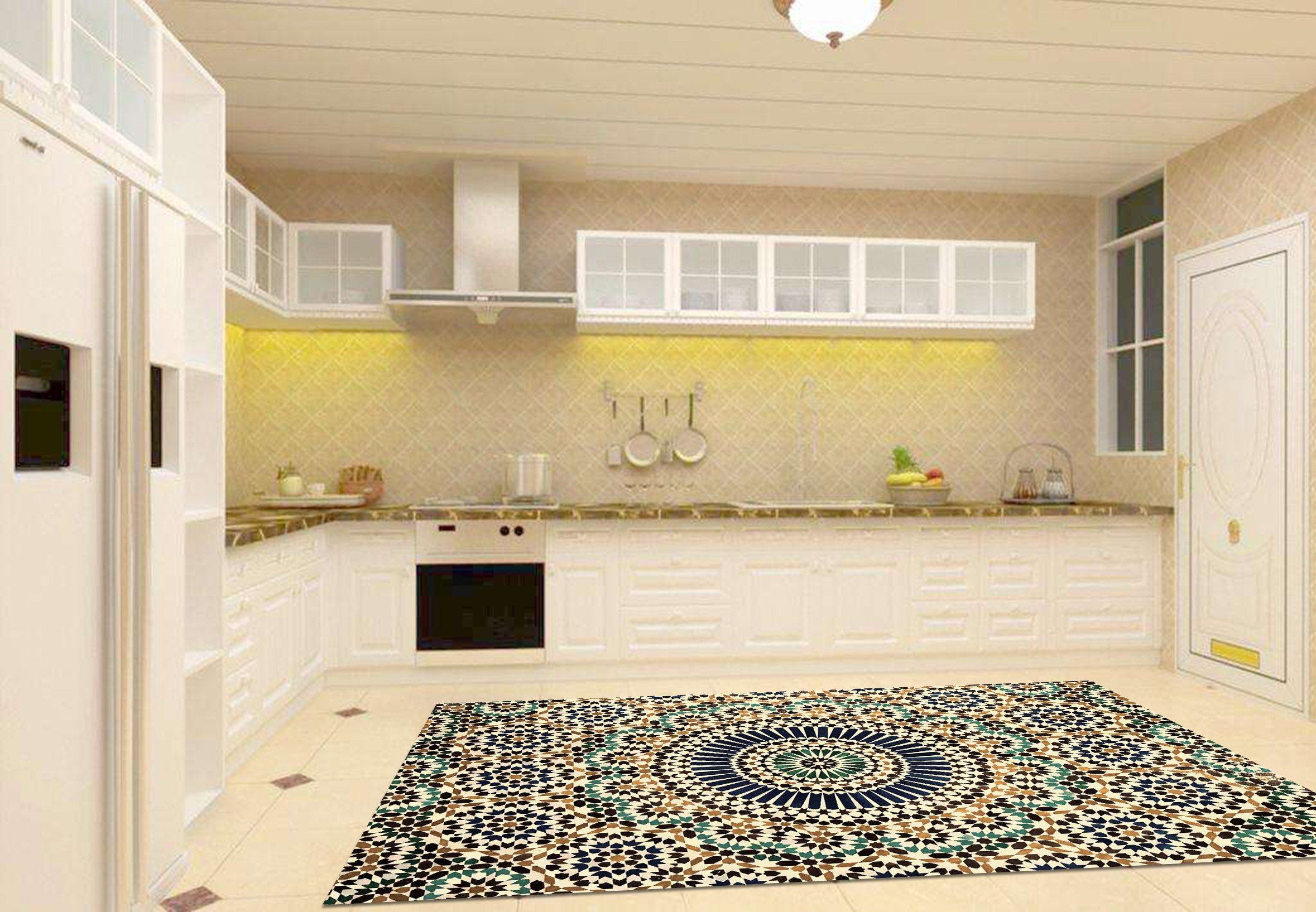 3D Slices Pattern 688 Kitchen Mat Floor Mural Wallpaper AJ Wallpaper 