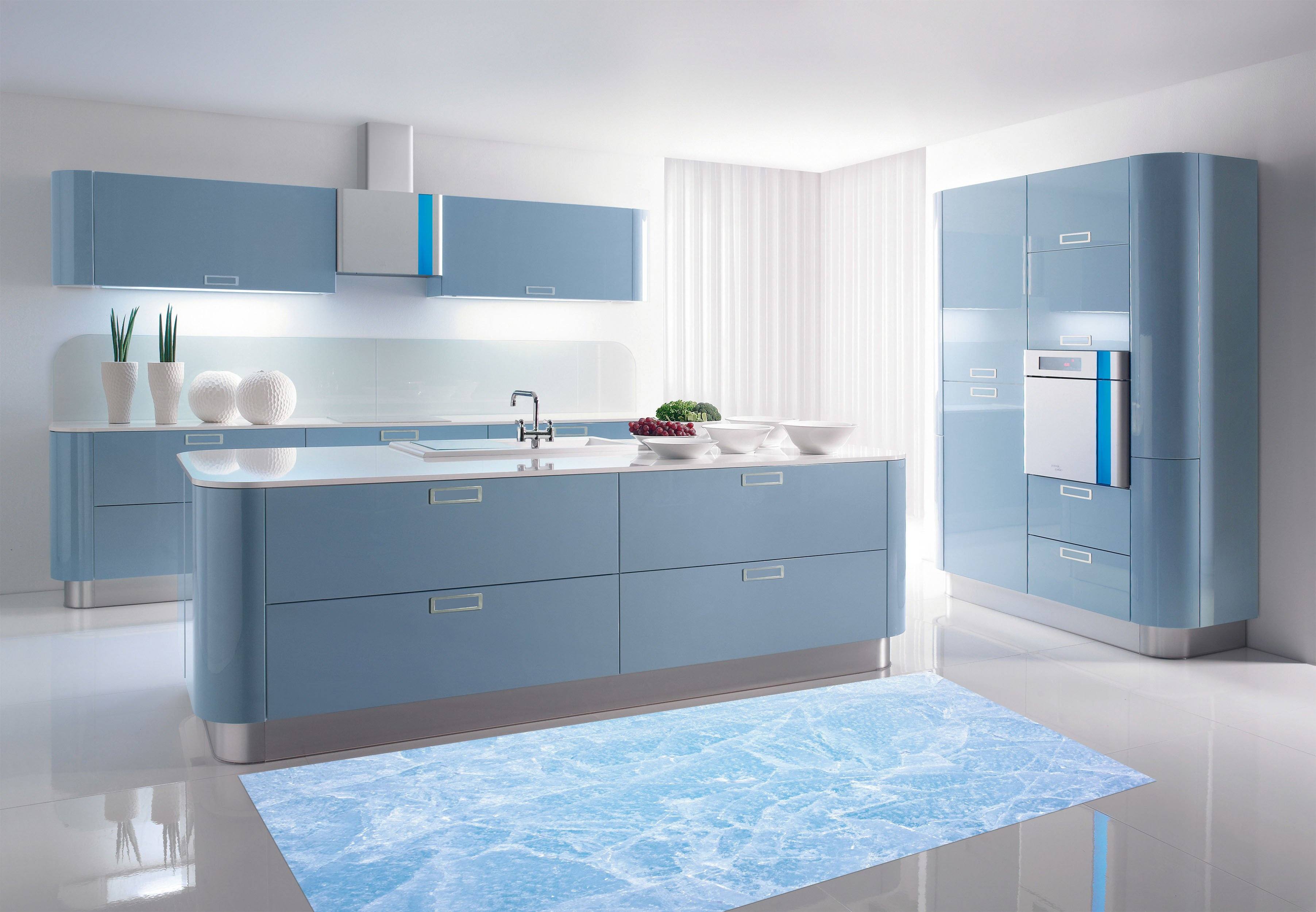 3D Ice Cracks Kitchen Mat Floor Mural Wallpaper AJ Wallpaper 