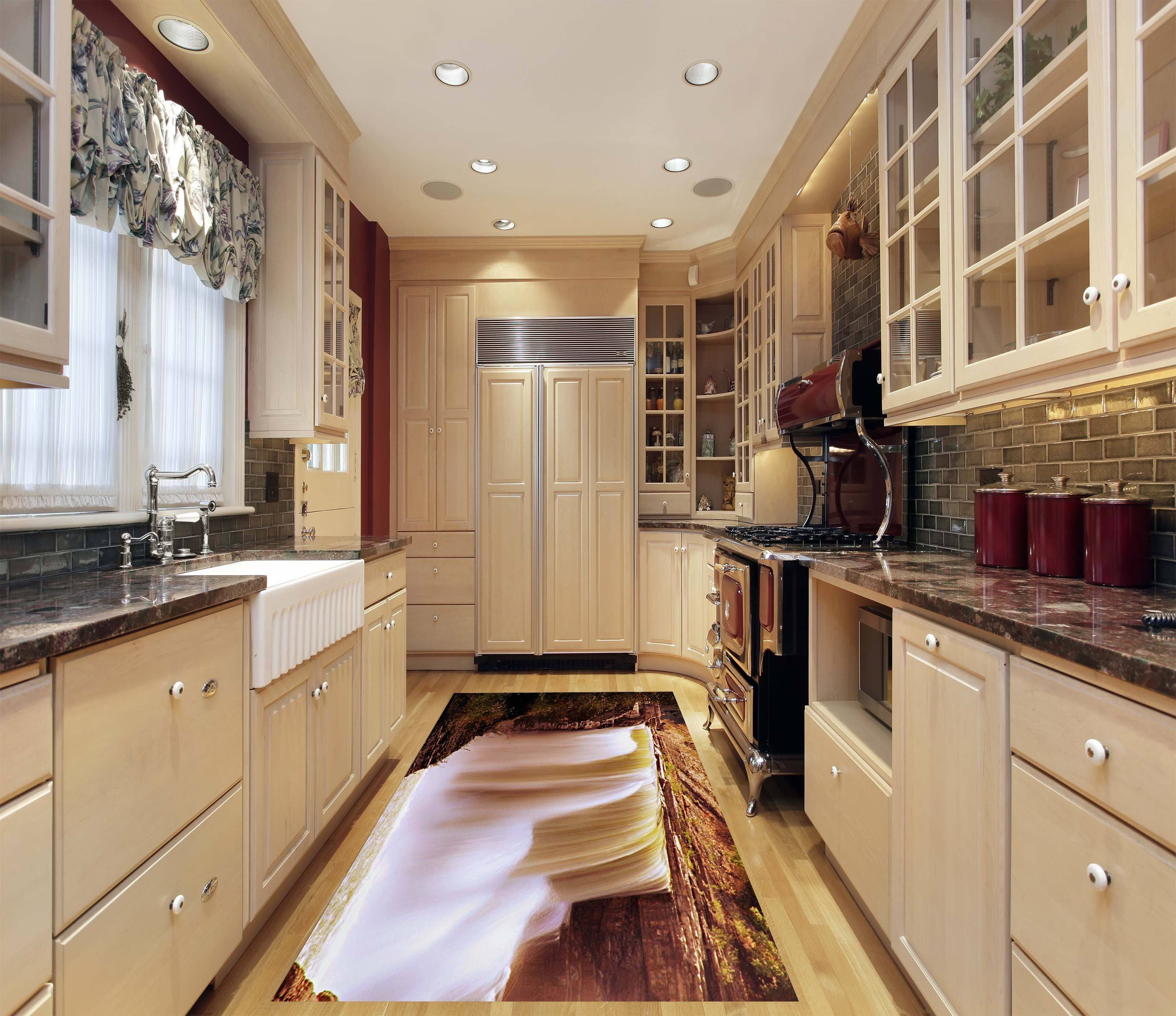 3D Waterfall 75 Kitchen Mat Floor Mural Wallpaper AJ Wallpaper 