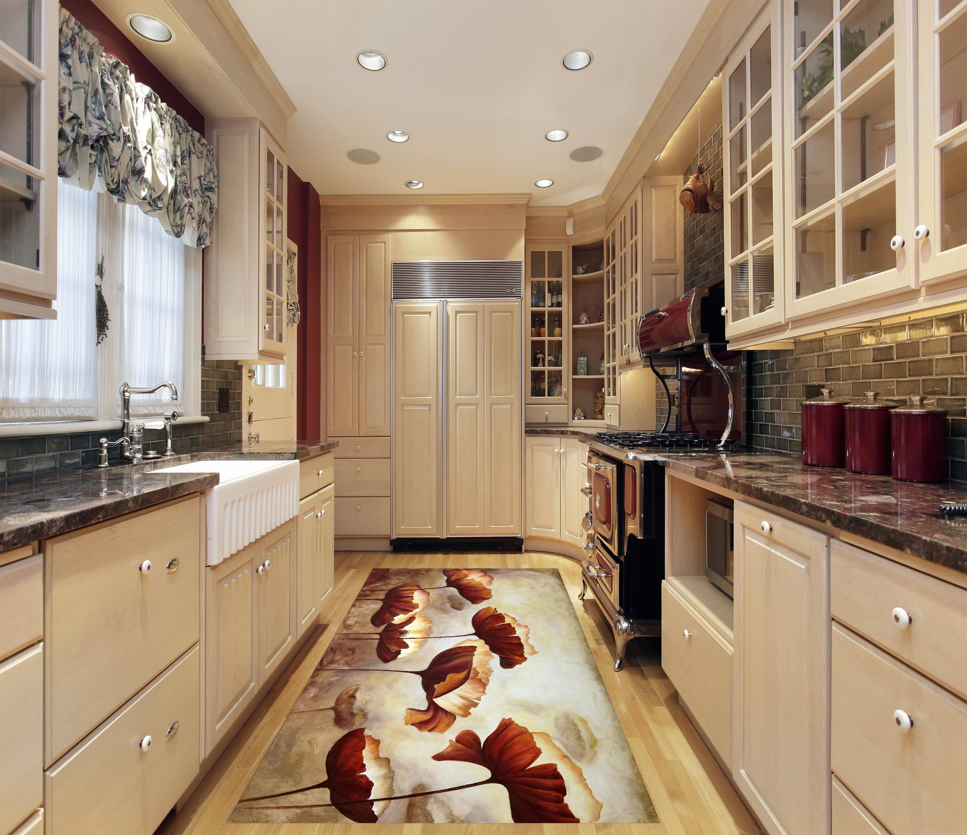 3D Painting Flowers 051 Kitchen Mat Floor Mural Wallpaper AJ Wallpaper 