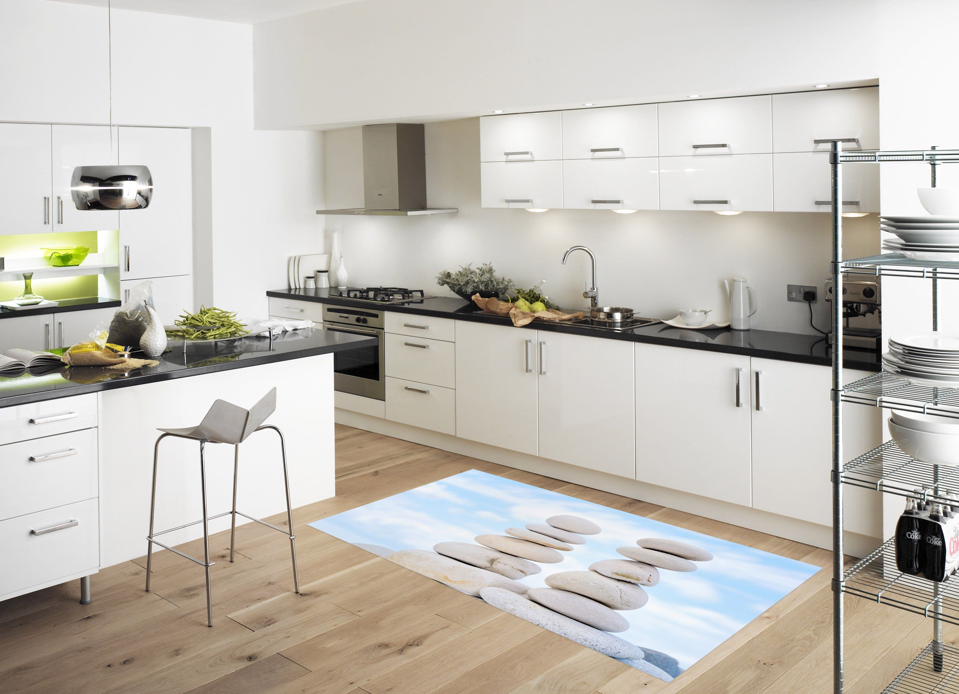 3D Piled Up Stones 122 Kitchen Mat Floor Mural Wallpaper AJ Wallpaper 