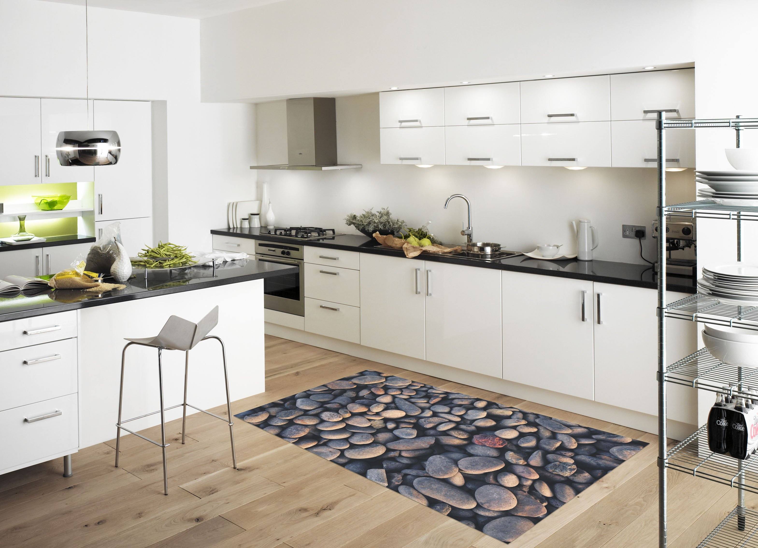 3D Gray Stones 590 Kitchen Mat Floor Mural Wallpaper AJ Wallpaper 