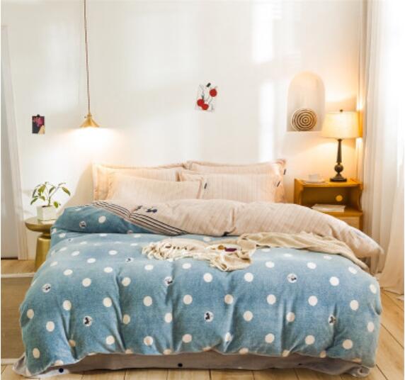 3D Blue Dots 20103 Bed Pillowcases Quilt