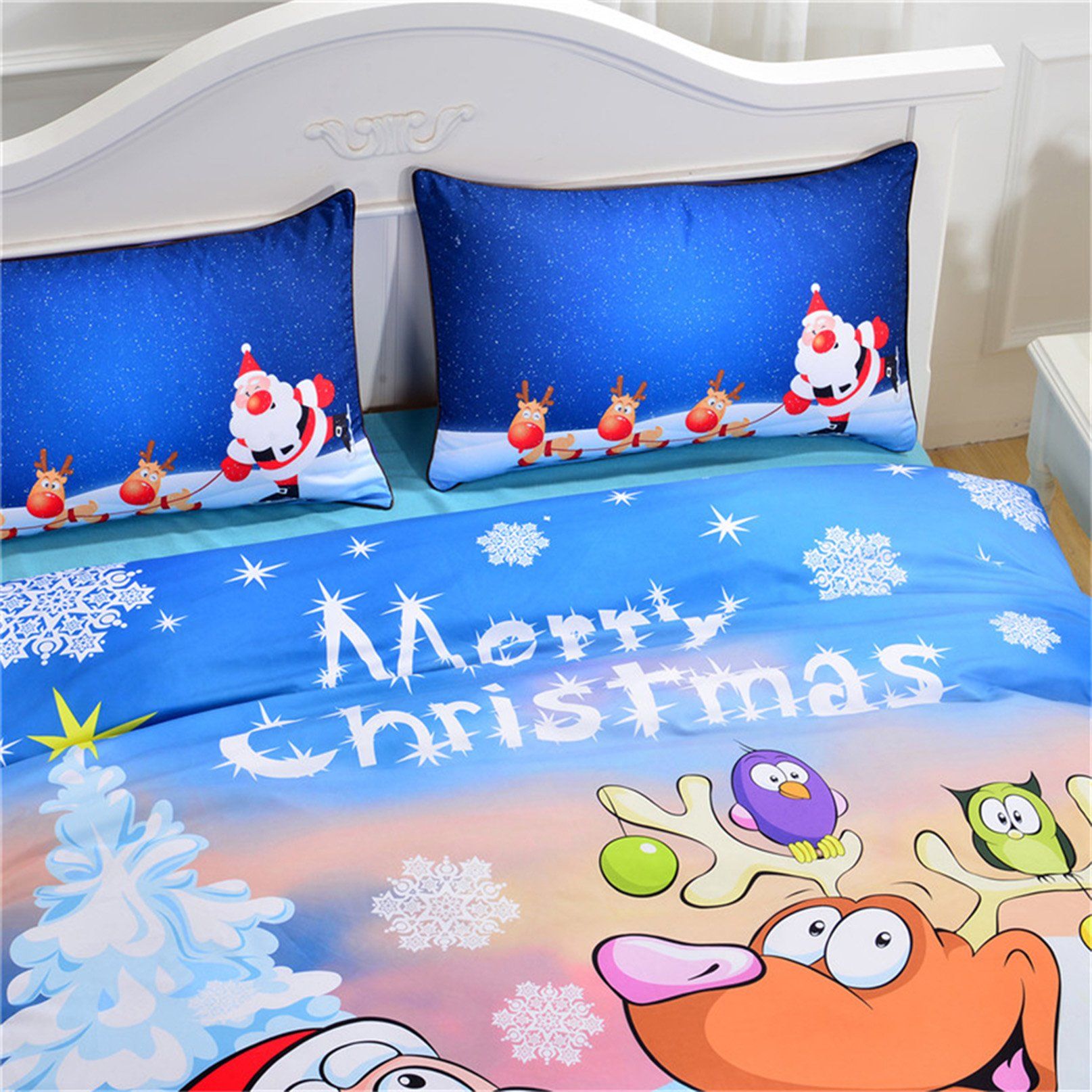 3D Merry Christmas 158 Bed Pillowcases Quilt Wallpaper AJ Wallpaper 