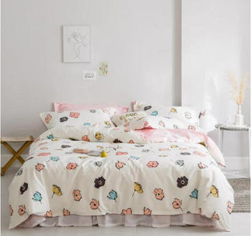 3D Color Flower Pattern 13169 Bed Pillowcases Quilt