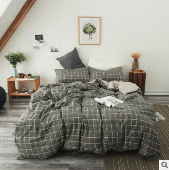 3D Dark Gray Grid 20335 Bed Pillowcases Quilt