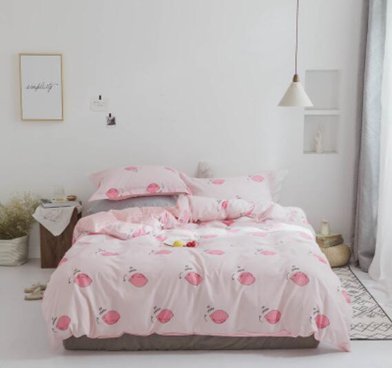 3D Pink Lemon 20340 Bed Pillowcases Quilt