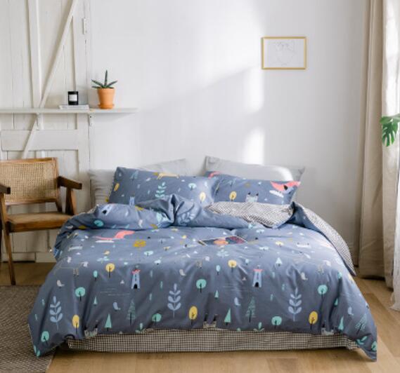 3D Colorful Trees 40116 Bed Pillowcases Quilt