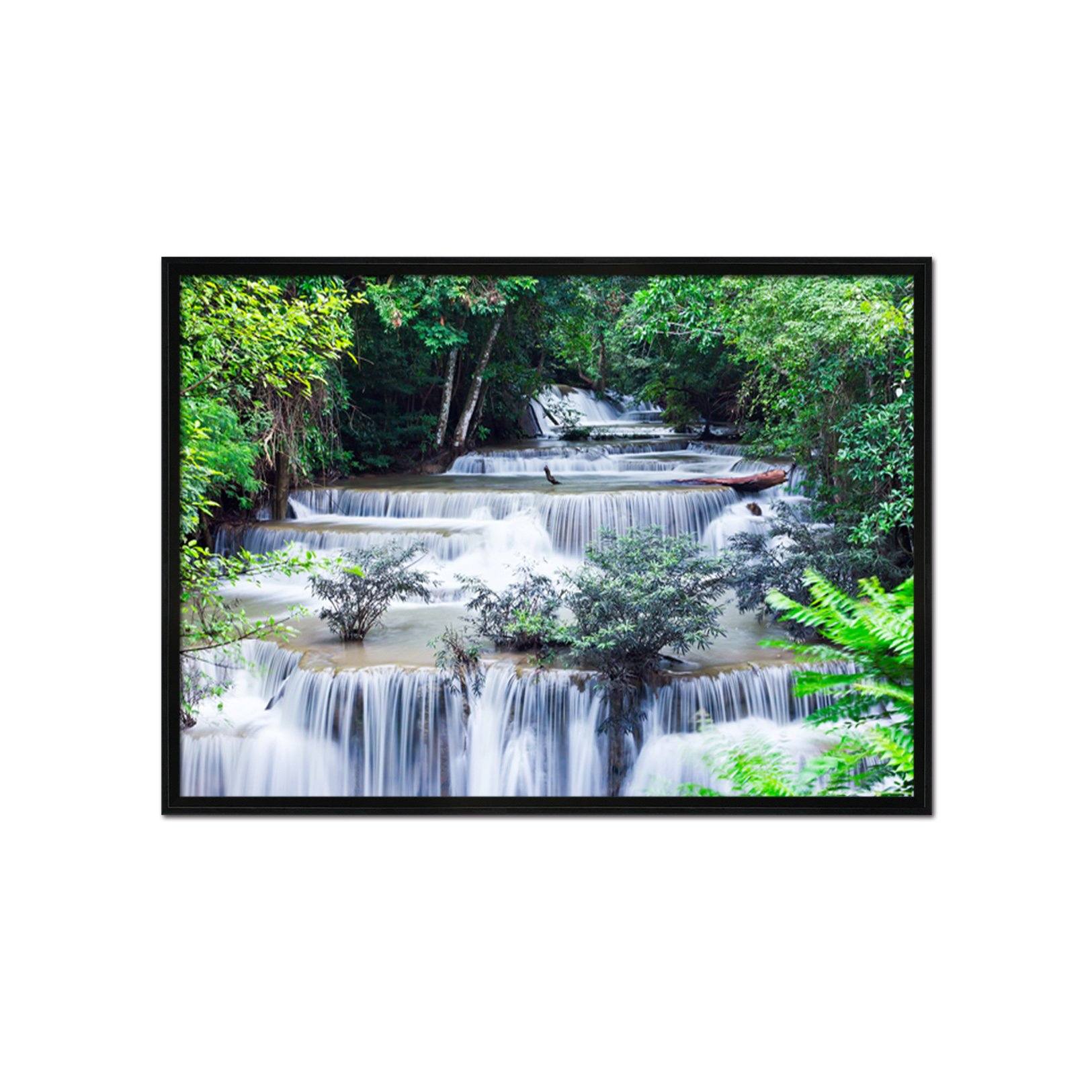 3D Layered River 165 Fake Framed Print Painting Wallpaper AJ Creativity Home 