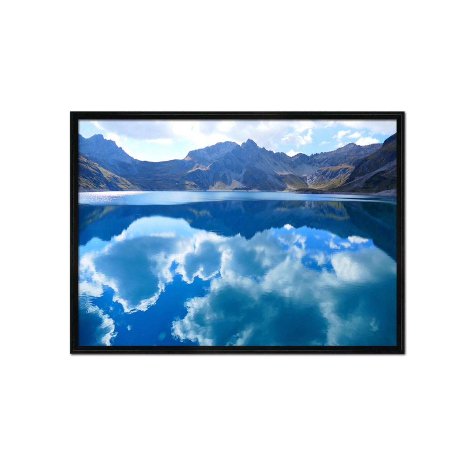 3D Lake Cloud 163 Fake Framed Print Painting Wallpaper AJ Creativity Home 