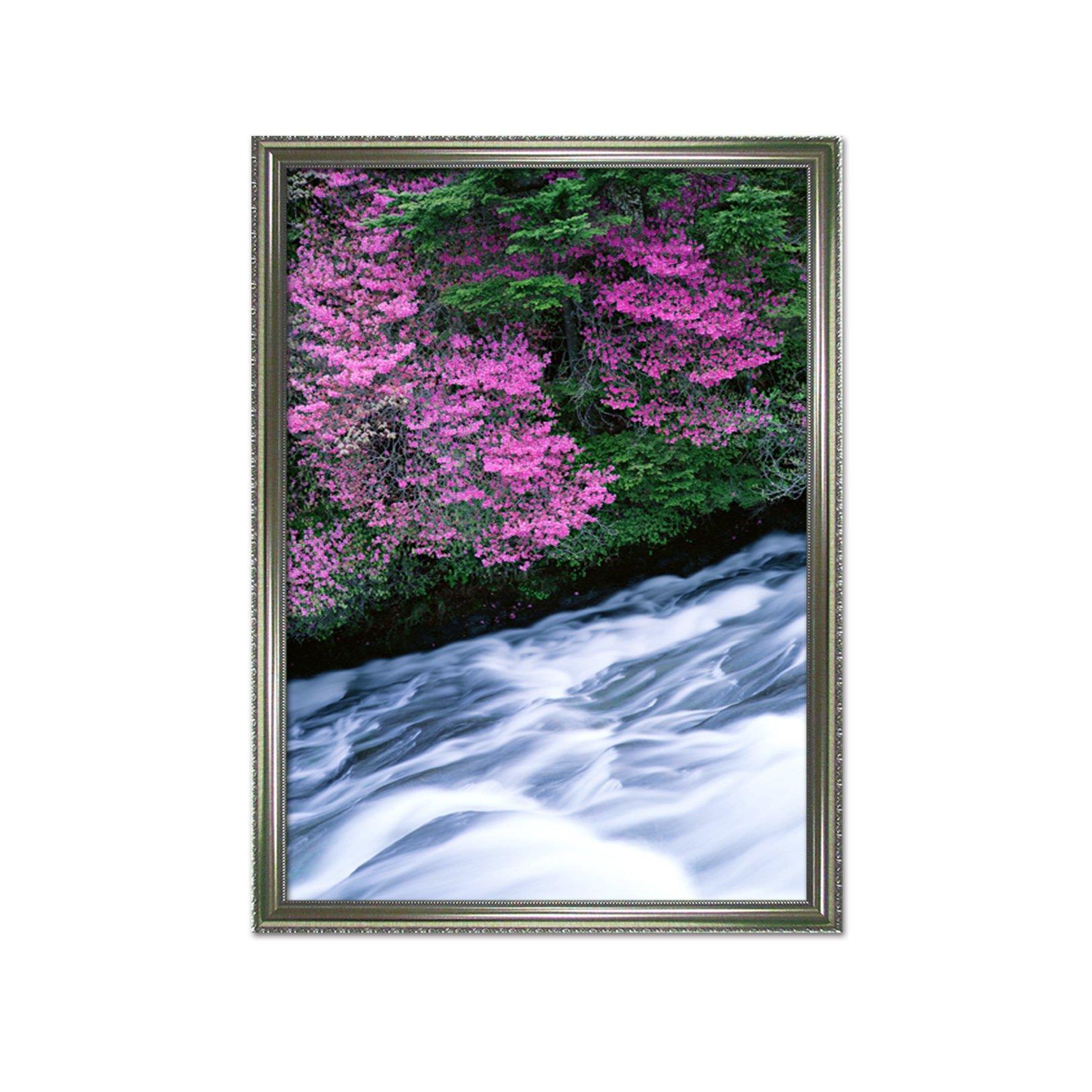 3D Woods Flowers 007 Fake Framed Print Painting Wallpaper AJ Creativity Home 