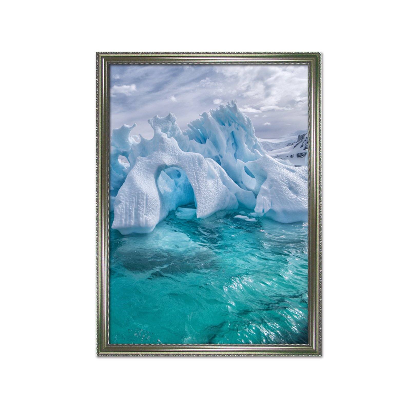 3D Melting Ice 036 Fake Framed Print Painting Wallpaper AJ Creativity Home 