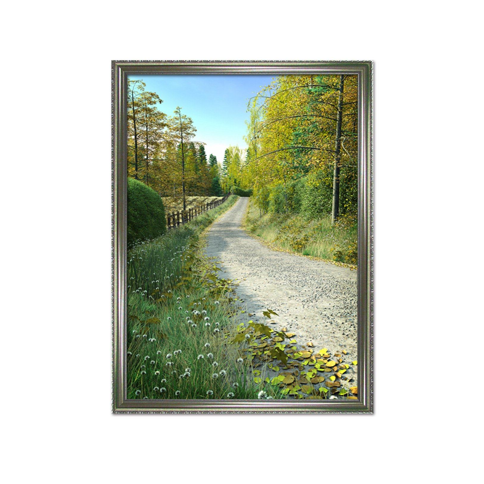 3D Roadside Wildflowers 138 Fake Framed Print Painting Wallpaper AJ Creativity Home 