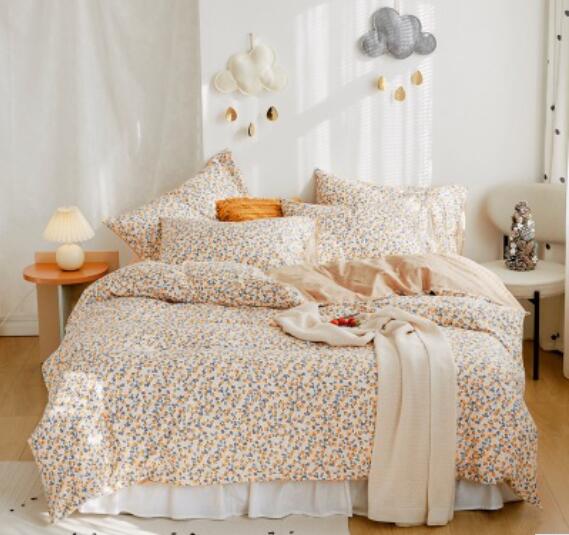 3D Yellow Floral 20030 Bed Pillowcases Quilt