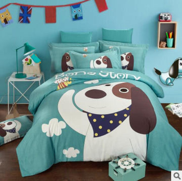 3D Cartoon Dog 16085 Bed Pillowcases Quilt
