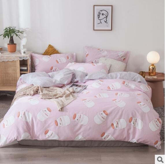 3D Pink Yakult 14226 Bed Pillowcases Quilt
