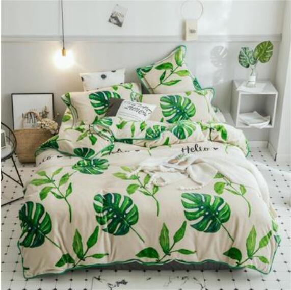 3D Leaves 30242 Bed Pillowcases Quilt