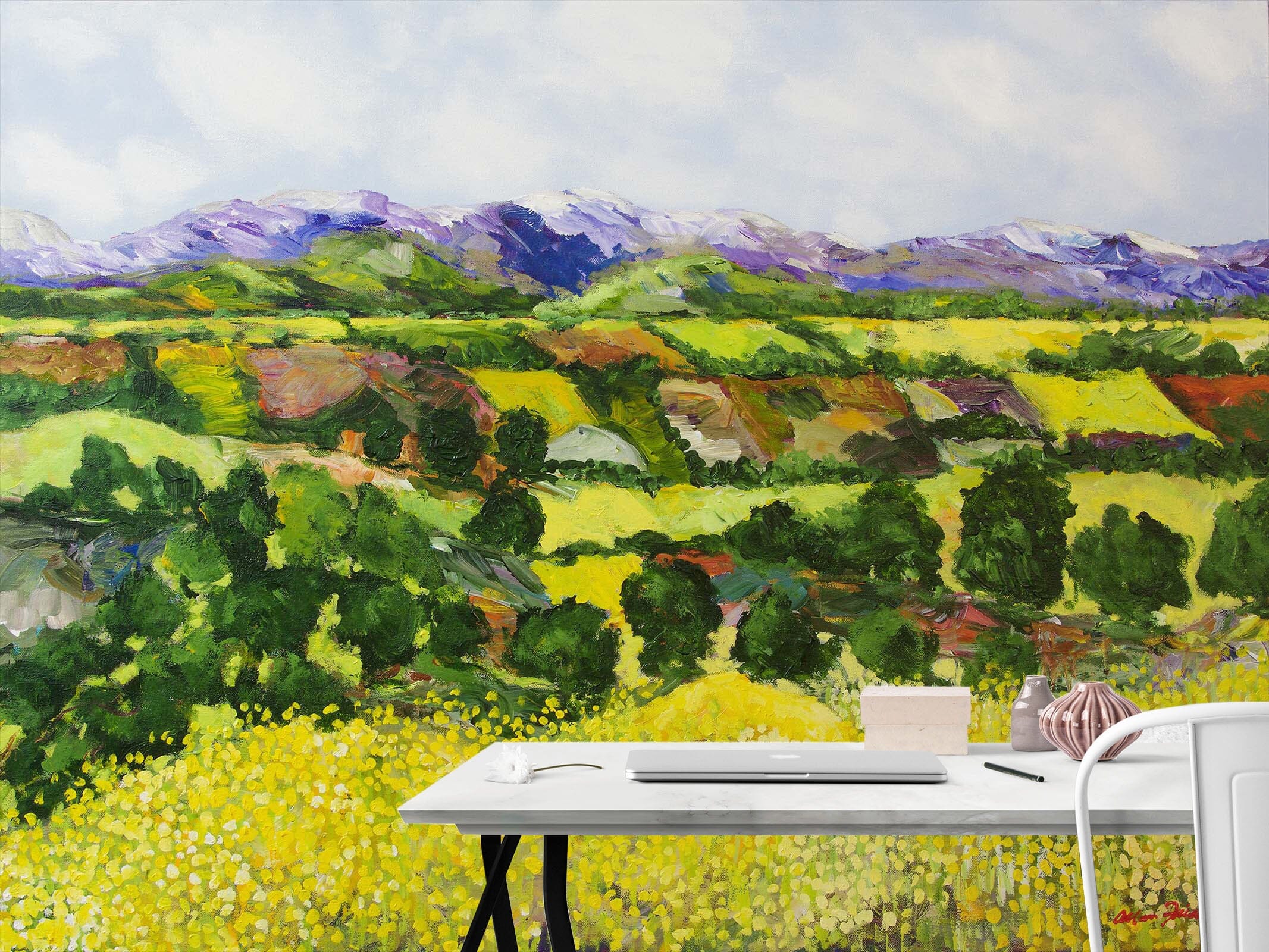 3D Yellow Weeds 200 Allan P. Friedlander Wall Mural Wall Murals Wallpaper AJ Wallpaper 2 