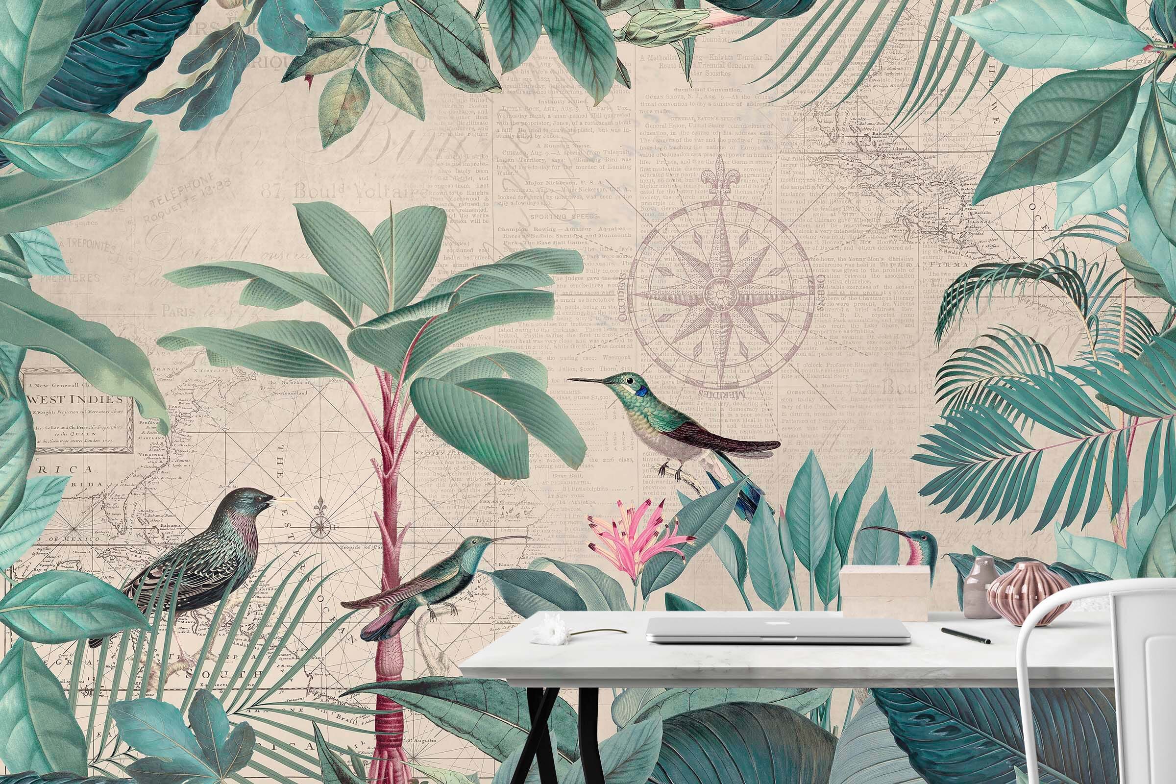 3D Forest Bird 1018 Andrea haase Wall Mural Wall Murals Wallpaper AJ Wallpaper 2 