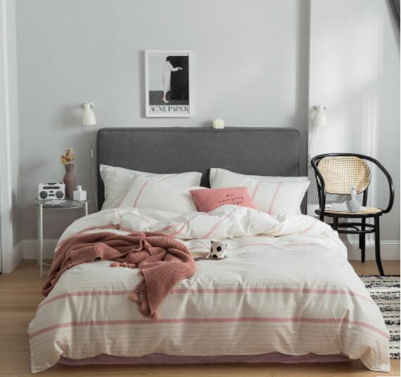 3D Pink Stripe 40131 Bed Pillowcases Quilt