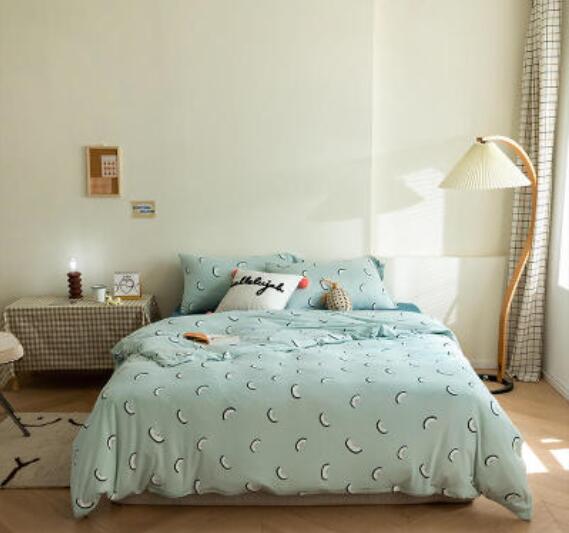 3D Light Green 17145 Bed Pillowcases Quilt