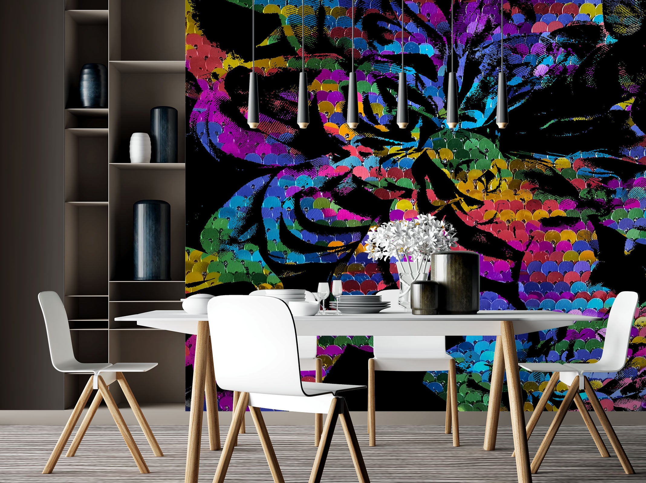 3D Color Scale Pattern 19102 Shandra Smith Wall Mural Wall Murals