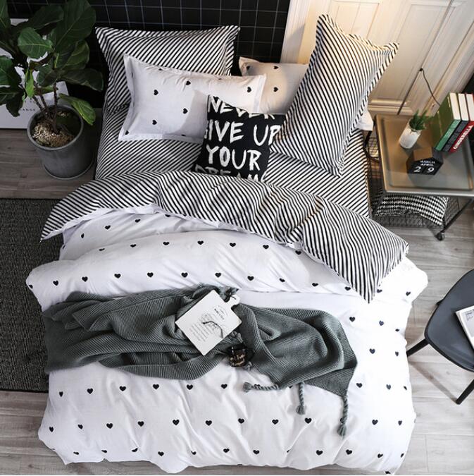 3D Little Love Stripe 12053 Bed Pillowcases Quilt