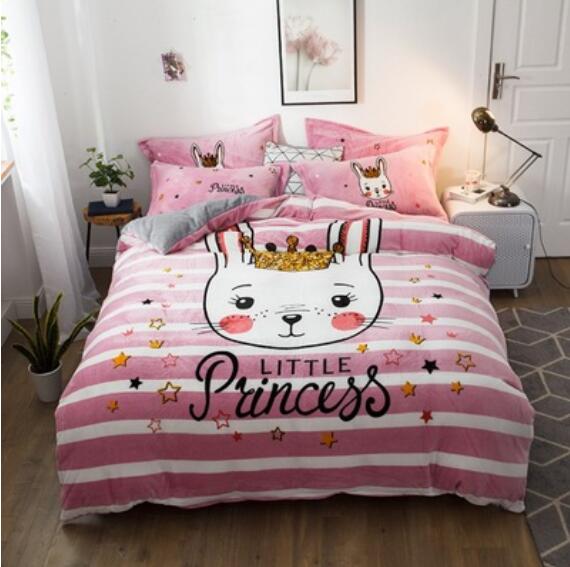 3D Rabbit 18026 Bed Pillowcases Quilt