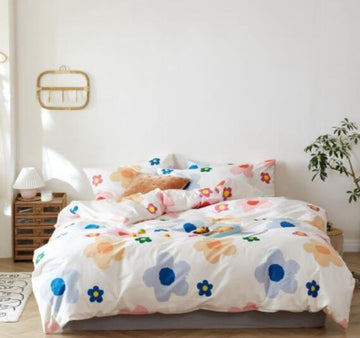 3D Colored Flowers 30026 Bed Pillowcases Quilt
