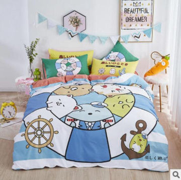 3D Cartoon Lifebuoy 50084 Bed Pillowcases Quilt