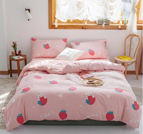 3D Strawberry 17074 Bed Pillowcases Quilt