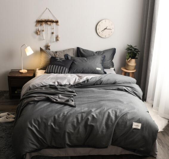 3D Dark Gray 14022 Bed Pillowcases Quilt