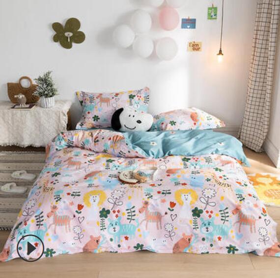 3D Animal Flower Pattern 14104 Bed Pillowcases Quilt