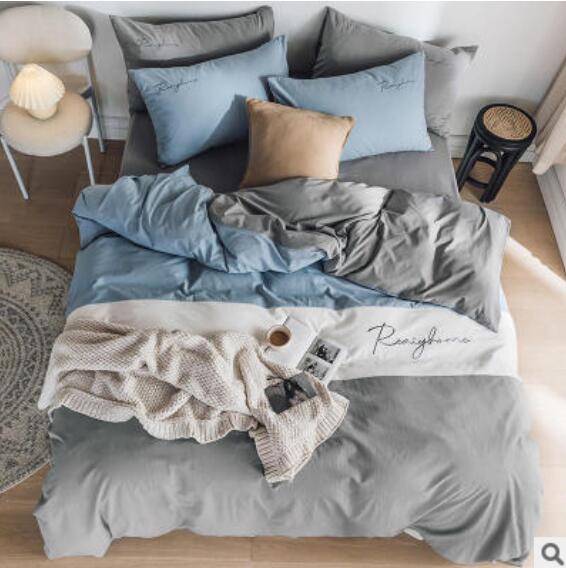 3D Blue White Gray 30076 Bed Pillowcases Quilt