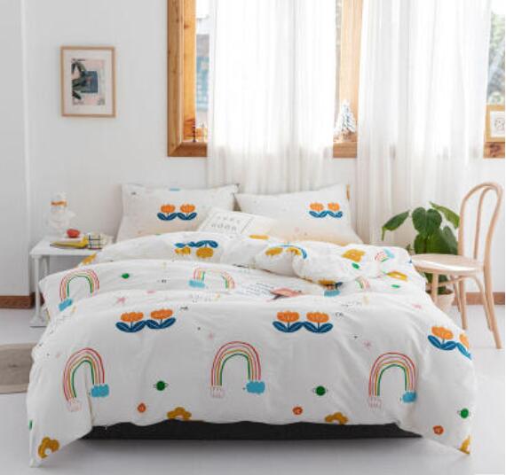 3D Rainbow Clouds 15106 Bed Pillowcases Quilt