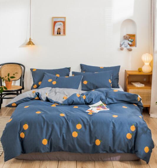 3D Orange 17049 Bed Pillowcases Quilt