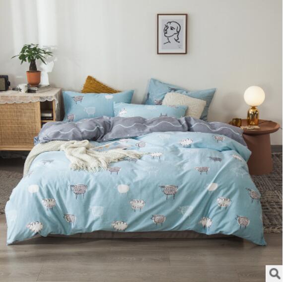 3D Light Blue 14228 Bed Pillowcases Quilt