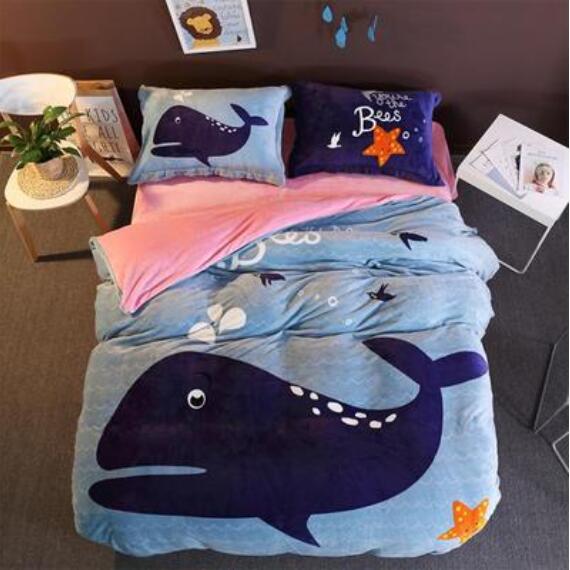 3D Cartoon Whale 18001 Bed Pillowcases Quilt
